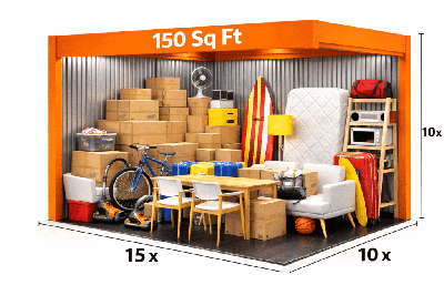 150 Sq Ft storage unit